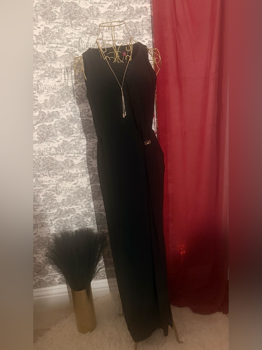The Heiress’s Grand Entrance | Glamorous Black Evening Gown NWT